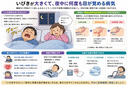 柏原で睡眠時無呼吸症候群は白岩内科